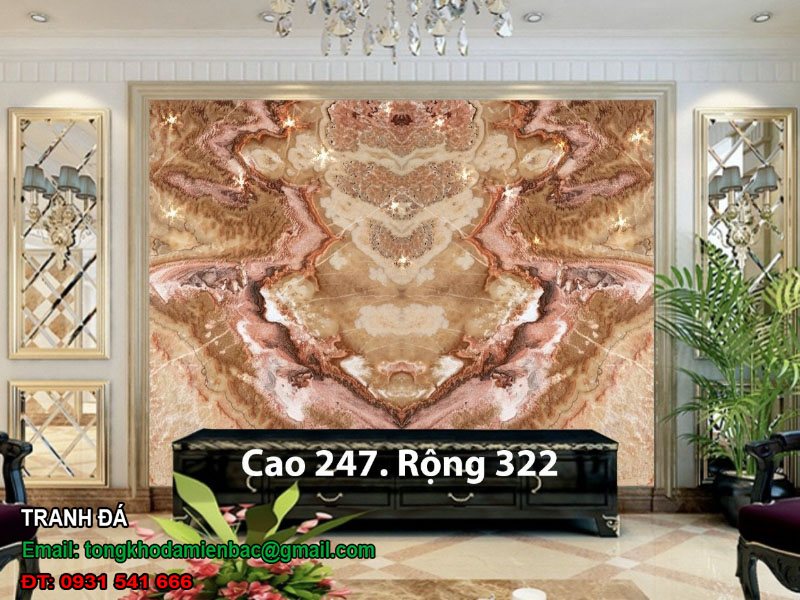 Tranh đá tự nhiên treo tường: Vẻ đẹp sang trọng từ thiên nhiên