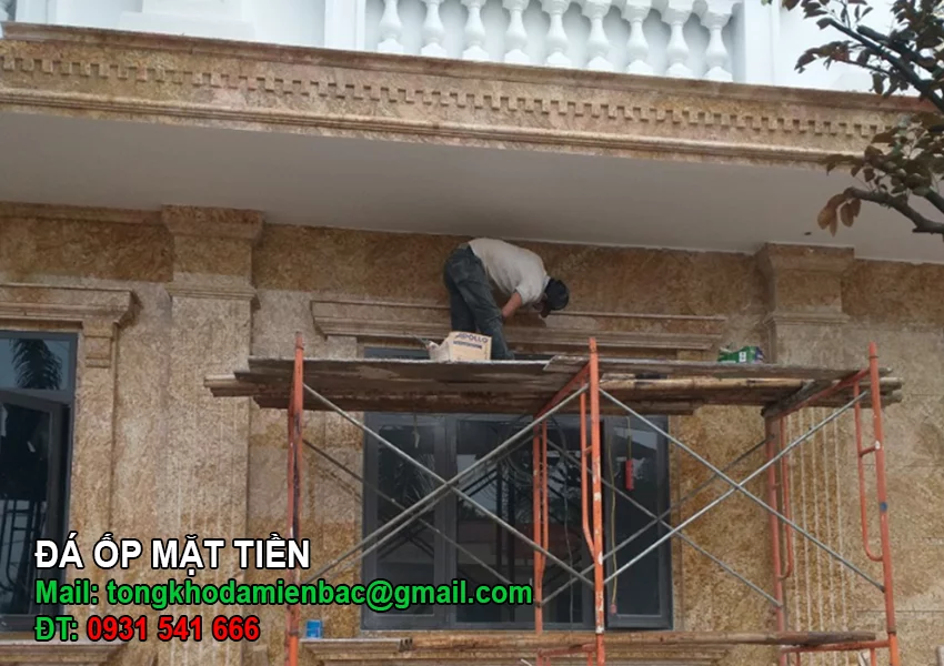 Tổng hợp các mẫu đá tự nhiên ốp mặt tiền được ưa chuộng nhất 2025