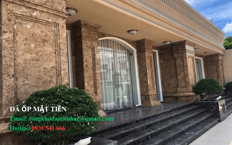 Tổng hợp các mẫu đá tự nhiên ốp mặt tiền được ưa chuộng nhất 2025