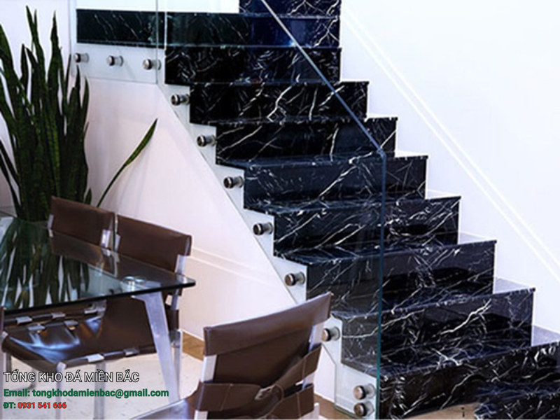 7 Mẫu cầu thang đá marble sang trọng, nâng tầm không gian sống