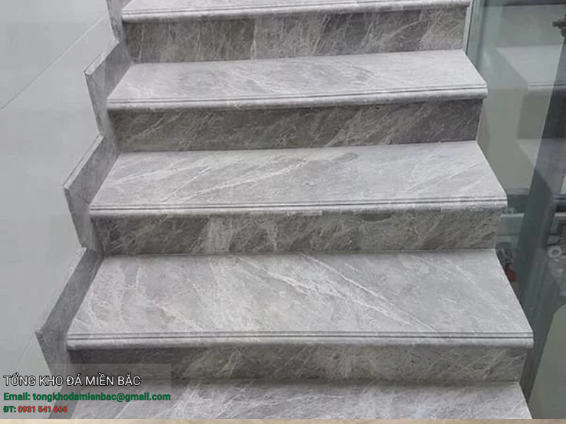 7 Mẫu cầu thang đá marble sang trọng, nâng tầm không gian sống