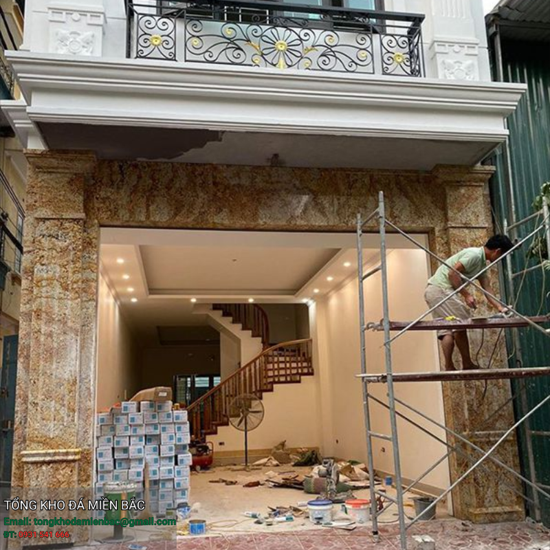 Giá thi công đá ốp mặt tiền bao nhiêu? Cách tính chi phí chuẩn & tránh phát sinh 3 - Tổng Kho Đá giá thi công đá ốp mặt tiền