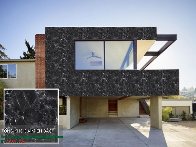 nên dùng đá hay gạch ốp mặt tiền