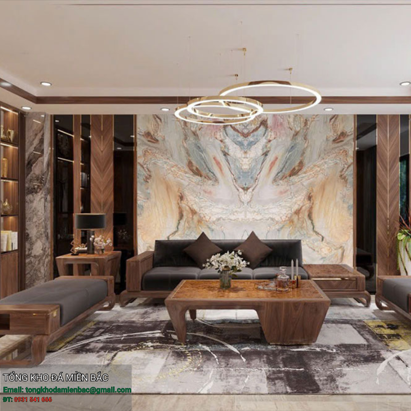 Tranh Đá Thạch Anh Đối Xứng