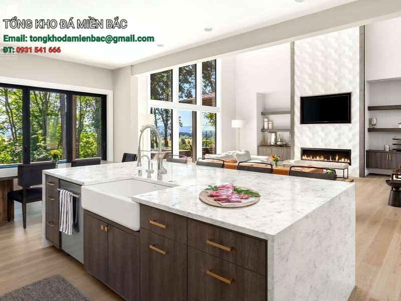 50 mẫu đá bàn bếp đẹp được ưa chuộng cho mọi không gian bếp 4 - Tổng Kho Đá 50 mẫu đá bàn bếp đẹp
