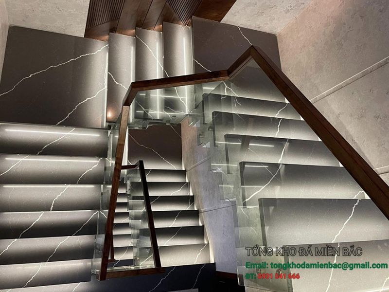50 mẫu đá cầu thang đẹp cho nhà phố được ưa chuộng hiện nay 6 - Tổng Kho Đá 50 mẫu đá cầu thang đẹp cho nhà phố