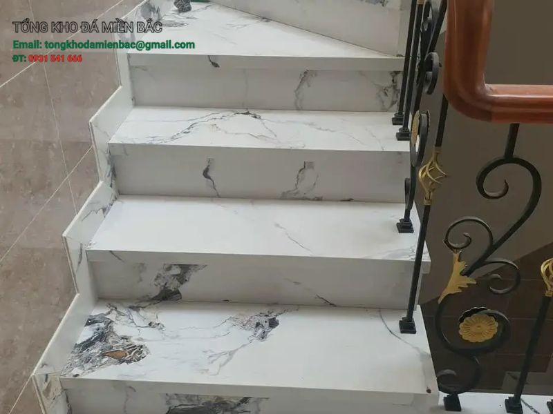 đá cầu thang granite và marble