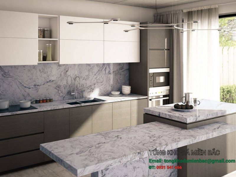 hướng dẫn chọn đá ốp bếp