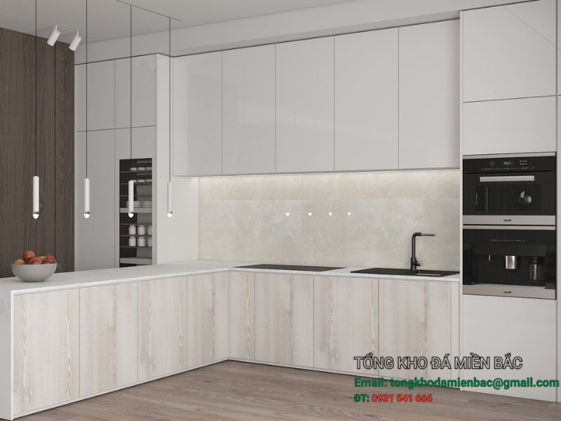 Hướng dẫn chọn đá ốp bếp đẹp, bền và phù hợp nhu cầu sử dụng 1 - Tổng Kho Đá hướng dẫn chọn đá ốp bếp