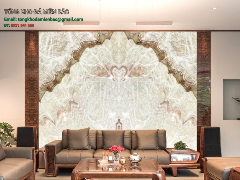 Các mẫu tranh đá xuyên sáng phòng khách đẹp, sang trọng 