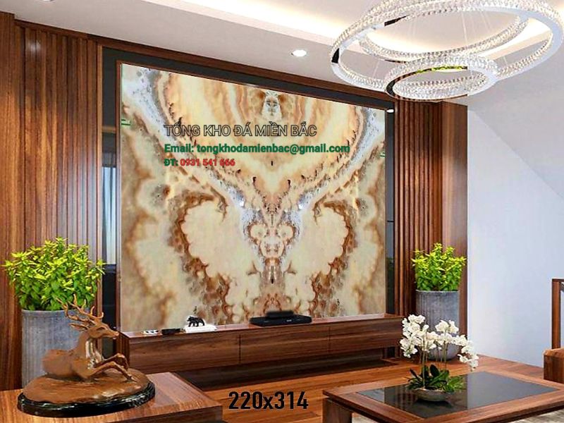 tranh đá xuyên sáng phòng khách