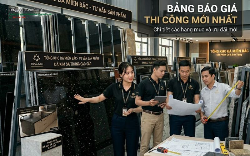 Bảng báo giá thi công mới nhất cho đá tự nhiên, tham khảo dễ hiểu 1 - Tổng Kho Đá Bảng báo giá thi công mới nhất