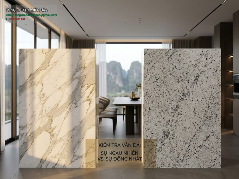 cách phân biệt đá tự nhiên và đá nhân tạo