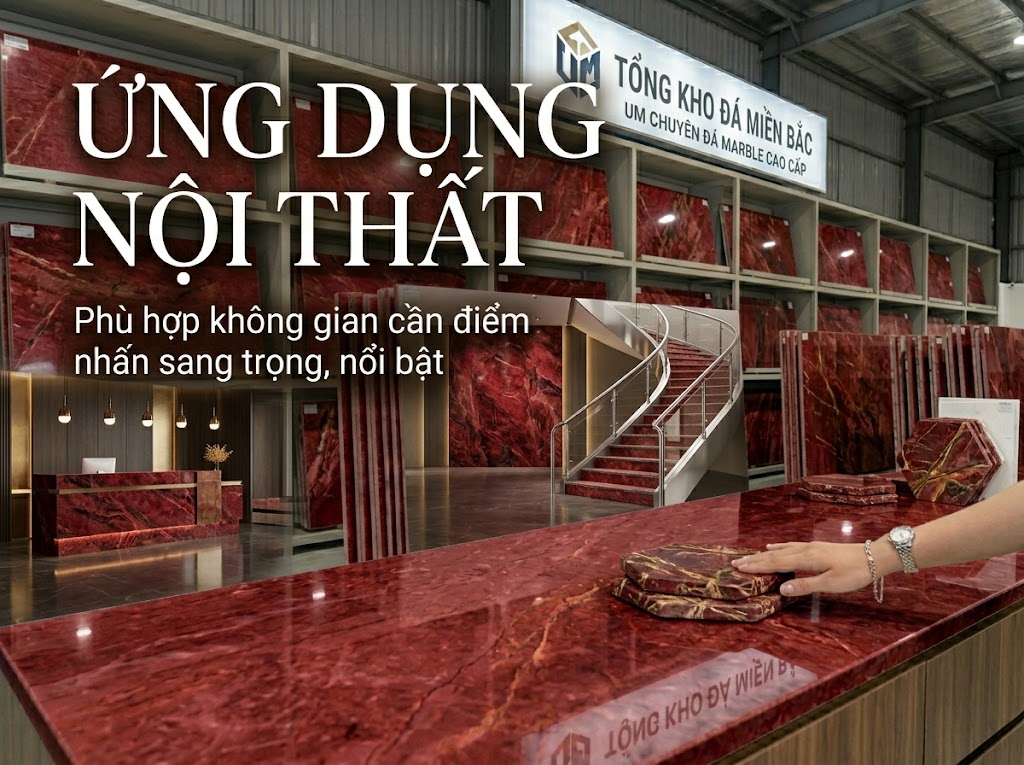 Ứng dụng thực tế của đá marble trong nội thất