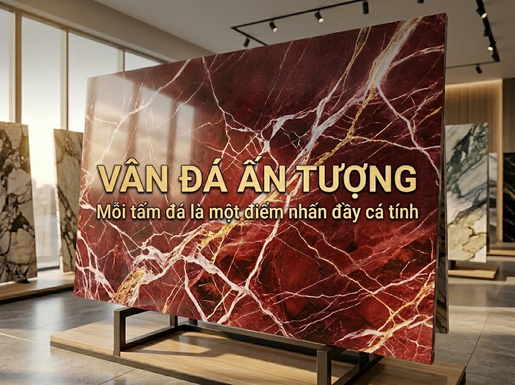 Đặc điểm nổi bật của đá marble màu đỏ