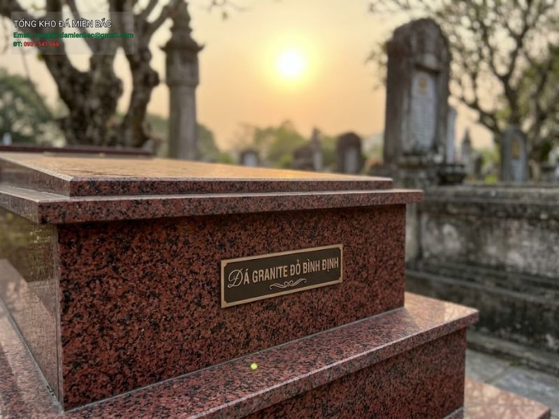 giá đá granite ốp mộ