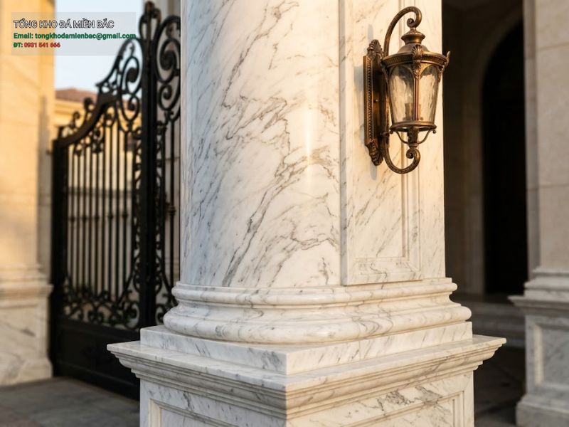 mẫu đá ốp cột cổng đẹp