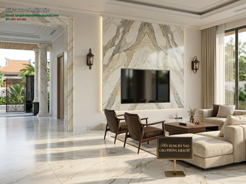 nên dùng đá nào cho phòng khách