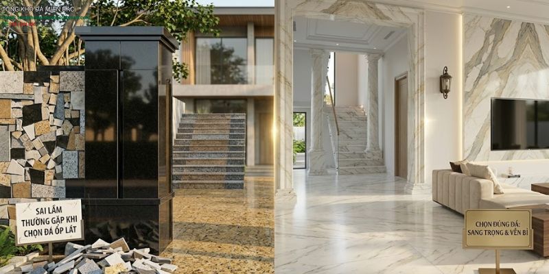 sai lầm thường gặp khi chọn đá ốp lát