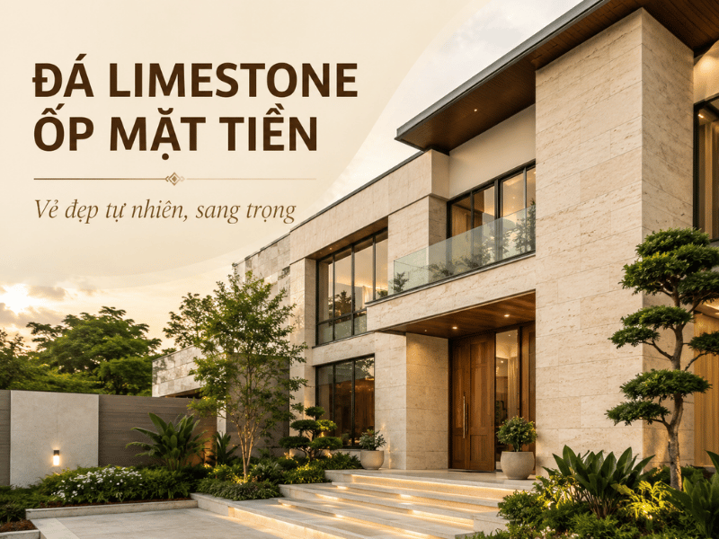 Đá Limestone ốp mặt tiền có bền không?