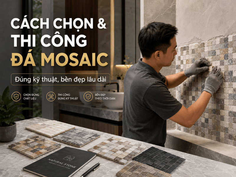Đá mosaic ốp phòng tắm đẹp, sang trọng và bền bỉ 4 - Tổng Kho Đá Đá mosaic ốp phòng tắm đẹp, sang trọng và bền bỉ