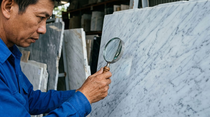 Cách Phân Biệt Đá Marble Carrara Ý Thật - Giả Chuẩn Xác