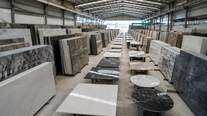 Bàn trà mặt đá sang trọng: Bảng giá & mẫu đẹp 2026 5 - Tổng Kho Đá Tổng kho đá Miền Bắc - Địa chỉ cung cấp mặt bàn trà đá uy tín, giá xưởng