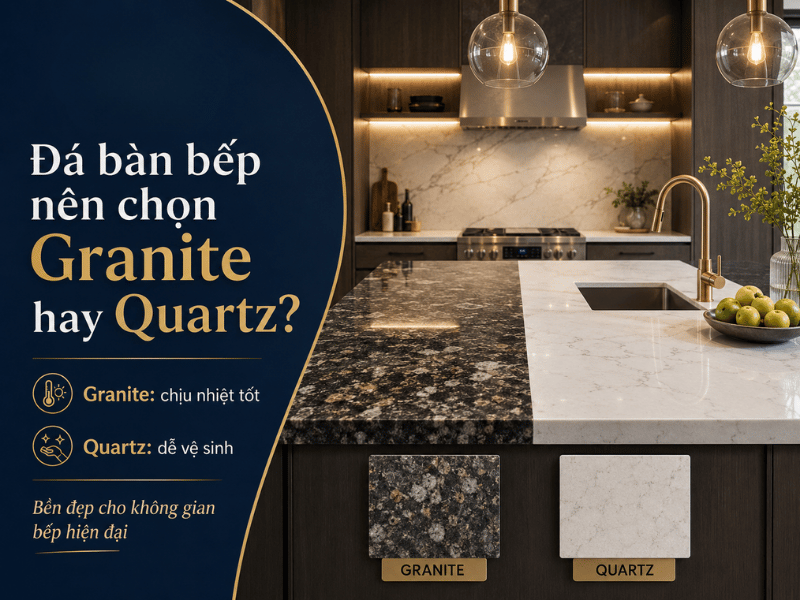 So sánh độ cứng giữa đá Granite tự nhiên và đá Quartz 2 - Tổng Kho Đá So sánh độ cứng giữa đá Granite tự nhiên và đá Quartz