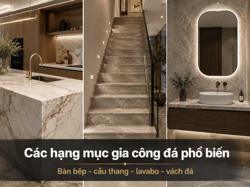 Tìm xưởng gia công đá tự nhiên theo yêu cầu uy tín