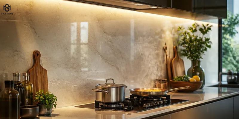 Cách chọn đá ốp tường bếp chống bám dầu mỡ, dễ vệ sinh 1 - Tổng Kho Đá da op tuong bep chong bam dau mo 5 - Tổng Kho Đá