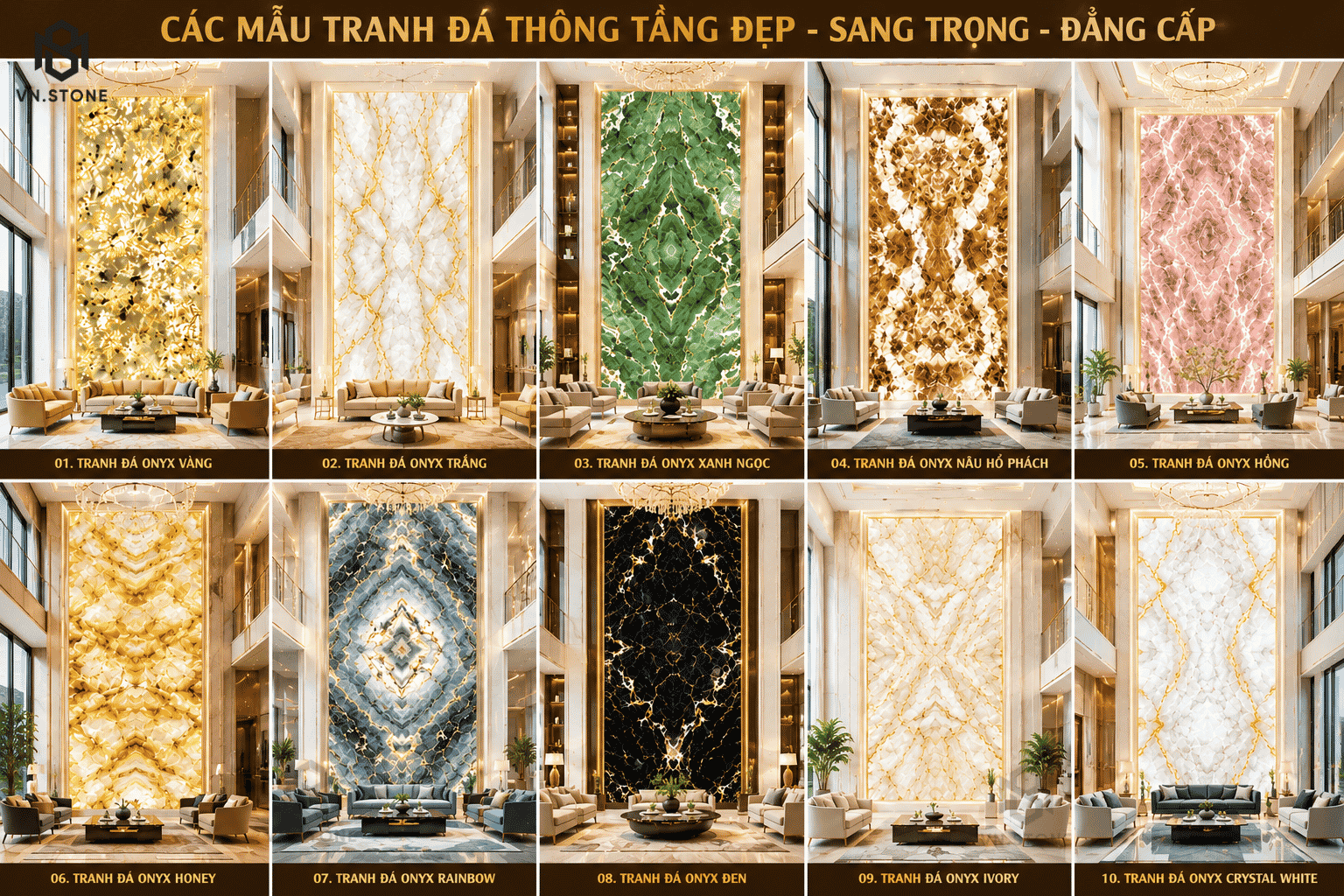 Tranh đá thông tầng 31 - Tổng Kho Đá Mẫu tranh đá thông tầng đẹp